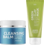 Marie Fresh Cosmetics Подарочный набор Green Clay Power Gift Green Clay Power (f/mask/50ml + f/balm/100ml) - фото N2