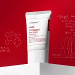 Солнцезащитный крем для лица сужающий поры - Medi peel Red Lacto Collagen Pore Lifting Sun Cream, 50 мл - фото N5