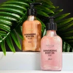 Олія для тіла мерехтливе з дозатором - Top Beauty Shimmering Body Oil Pink, 100 мл - фото N6