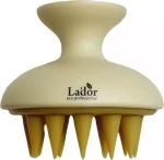 Щітка-масажер для миття волосся та шкіри голови - La'dor Dermatical Shampoo Brush Brown, 1 шт