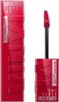 Стойкая жидкая помада для губ - Maybelline New York SuperStay Vinyl Ink Liquid Lipstick, 50 - Wicked