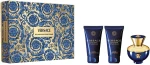 Парфумований набір для жінок - Versace Pour Femme Dylan Blue, edp/50ml + b/lot/50ml + sh/gel/50ml