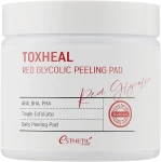 Очищающие диски для лица с гликолевой кислотой - Esthetic House Toxheal Red Glycolic Peeling Pad, 100 шт - фото N2