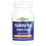 Дегидроэпиандростерон - Nature's Way DHEA Youthful You, 5 мг, 60 вегетарианских капсул