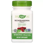 Пищевая добавка Лимонник - Nature's Way Schisandra Fruit, 580 мг,100 веганських капсул