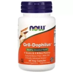 Пробиотики для улучшения работы пищеварительного тракта - Now Foods Gr8-Dophilus, 60 веганских капсул