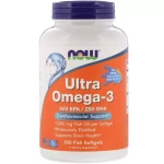 Ультра Омега-3 - Now Foods Ultra Omega-3, 500 EPA / 250 DHA, 180 гелевих капсул
