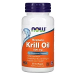 Крилевый Жир - Now Foods Krill Oil, 500мг, 60 желатинових капсул