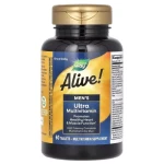 Мультивітаміни ультра для Чоловіків - Nature's Way Alive! Men's Ultra Multivitamin, 60 таблеток