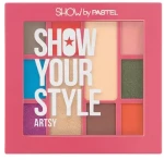 Палетка матовых и перламутровых теней для век - Pastel Unice Show Your Style, 462 - Artsy