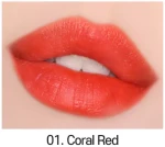 Тинт для губ - Carenel Ruby Airfit Velvet Tint, 01 (CORAL RED), 4.5 г - фото N3