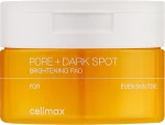 Пади освітлювальні для звуження пір - Celimax Pore+Dark Spot Brightening Pad, (40pads) - фото N3
