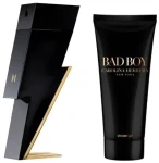 Набір парфумований для чоловіків - Carolina Herrera Bad Boy, туалетна вода 100 мл + гель для душу 100 мл - фото N2