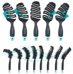 Массажная скелетная расческа для волос - SPAKLEAN Amazing Flex Brush, 1 шт - фото N3
