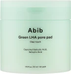 Очищуючі педи дя обличчя - ABIB Green LHA Pore Pad Clear Touch, 60 шт