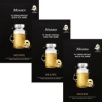 Тканинна маска з вітамінним комплексом - JMsolution V9 Vitamin Ampoule Gold Foil Mask, 35ml - фото N2
