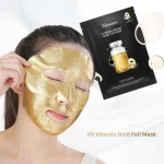 Тканинна маска з вітамінним комплексом - JMsolution V9 Vitamin Ampoule Gold Foil Mask, 35ml - фото N4
