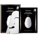 Тканинна маска з протеїнами кокона шовкопряда - JMsolution Water Luminous Silky Cocoon Mask Black, 1 шт - фото N2