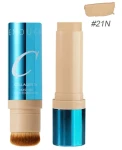Тональный крем-стик с кисточкой - Enough Collagen 3X Moisture Stick Foundation SPF50+ PA++++, Тон 21N, 14 г