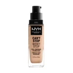 NYX Professional Makeup Тональна основа Can't Stop Won't Stop Full Coverage Foundation, водостійка, 07 Natural, 30 мл - фото N2