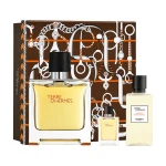 Hermes Парфюмированный набор мужской Terre d'Hermes Parfum (парфюмированная вода, 75 мл + парфюмированная вода, 5 мл + гель для душа, 40 мл) - фото N2