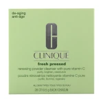 Clinique Очищувальна пудра для обличчя Fresh Pressed Renewing Powder Cleanser with Pure Vitamin C з вмістом чистого вітаміну С, 28*0.5 г - фото N2