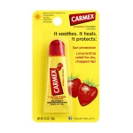 Бальзам для губ "Полуниця" SPF15 - Carmex Strawberry Lip Balm, тюбік, 10 г