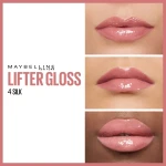 Maybelline New York Блиск для губ Maybelline New Yok Lifter Gloss з гіалуроновою кислотою, 004 Silk, 5.4 мл - фото N4