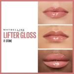 Maybelline New York Блиск для губ Maybelline New Yok Lifter Gloss з гіалуроновою кислотою, 008 Stone, 5.4 мл - фото N4