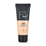 Maybelline New York Матувальний тональний крем Fit Me! Matte + Poreless Foundation 112 Soft Beige, 30 мл