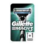 Gillette Бритва Mach3 з 2 змінними картриджами, чоловіча