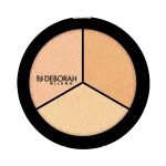 Deborah Хайлайтер для обличчя 'Тріо' Highlighter Trio Palette, 5 г