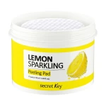Secret Key Очищувальні пілінг-диски для обличчя з лимонним соком Lemon Sparkling Peeling Pad, 70 шт - фото N3