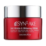 Secret Key Антивіковий крем для обличчя Syn-Ake Anti Wrinkle Whitening Cream, 50 г - фото N2