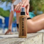 Hillary Сияющее масло для загара Dark Chocolate Glow Body Oil, 200 мл - фото N3