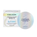 Enough Компактна пудра для обличчя Collagen 3 in 1 Whitening Moisture Two Way Cake SPF 28 PA++, зі змінним блоком, 2*13 г - фото N2