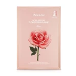 JMsolution Тканинна маска для обличчя Glow Luminous Flower Firming Mask з екстрактом дамаської троянди, 30 мл