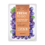 Tony Moly Тканевая маска для лица Fresh To Go Mask Sheet Grape с виноградом, 22 г