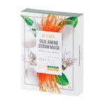 PETITFEE & KOELF Тканинна маска для обличчя Silk Amino Serum Mask з протеїнами шовку, 10 шт*25 г