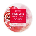 PETITFEE & KOELF Освітлювальні патчі для шкіри наколо очей Pink Vita Brightening Eye Mask з есенцією дамаської троянди, 60 шт