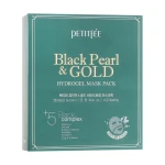 PETITFEE & KOELF Гідрогелева маска для обличчя з золотом і чорним перлами Black Pearl & Gold Hydrogel Mask Pack, 5 шт
