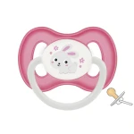Canpol Babies Пустышка Bunny & Company латексная круглая 6-18 мес. розовая