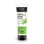 Organic Shop Маска-гель для лица Aloe and Bamboo Gel Мадагаскарское алоэ увлажняющая, 75 мл