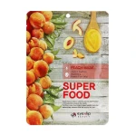 Тканинна маска для обличчя з екстрактом персика - Eyenlip Super Food Peach Mask, 23 мл, 1 шт