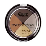 Quiz Тени для век Cosmetics Color Focus 4-цветные, 453, 10 г