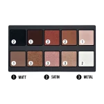 Pupa Палетка теней для век Make Up Stories Palette 001 Spicy Nudes, 18 г - фото N3