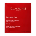 Clarins Компактна бронзувальна пудра для обличчя Bronzing Duo Mineral Powder SPF 15, 02 Medium, 10 г - фото N3