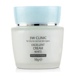 3W Clinic Крем для лица Excellent White Cream отбеливающий, 50 г - фото N2