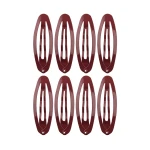 Titania Набор зажимов для волос контурных OVAL MEDIUM, 8шт, коричневый, 7889 B