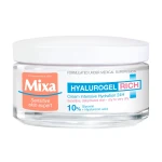 Mixa Крем для обличчя Hyalurogel Rich Intensive Hydration 24H Cream для сухої та чутливої шкіри, 50 мл